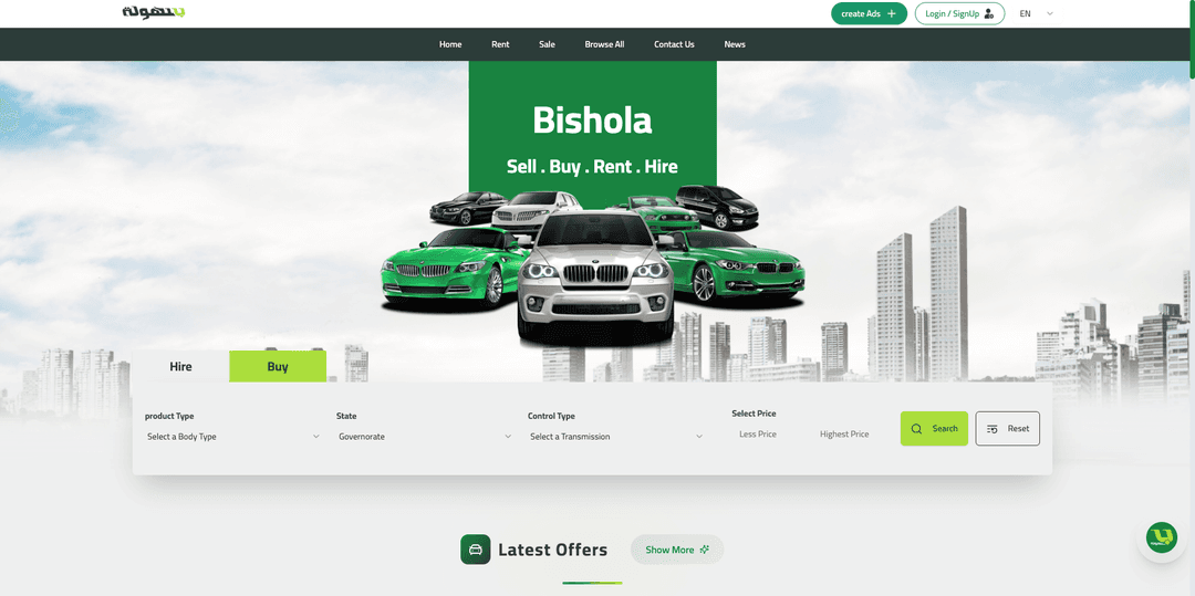 Bishola fleet screen