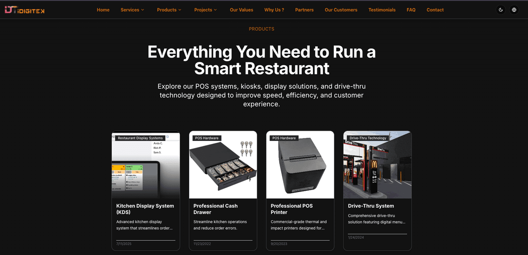 Idigitek Dashboard